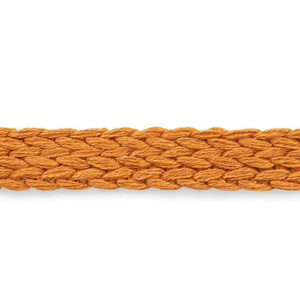 Braided Linen Tape Medium Orange 76282 by Schumacher Designer Trim