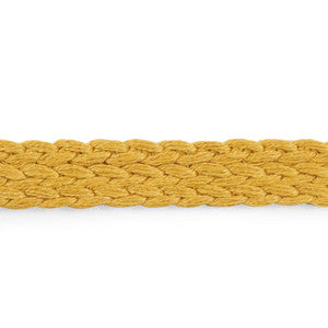 Braided Linen Tape Medium Gold 76283 by Schumacher Designer Trim