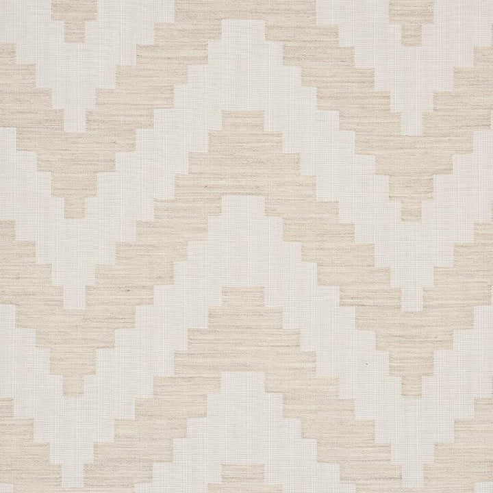Verne Natural 76530 by Schumacher Designer Fabric World View 13.62" - Swanky Fabrics -