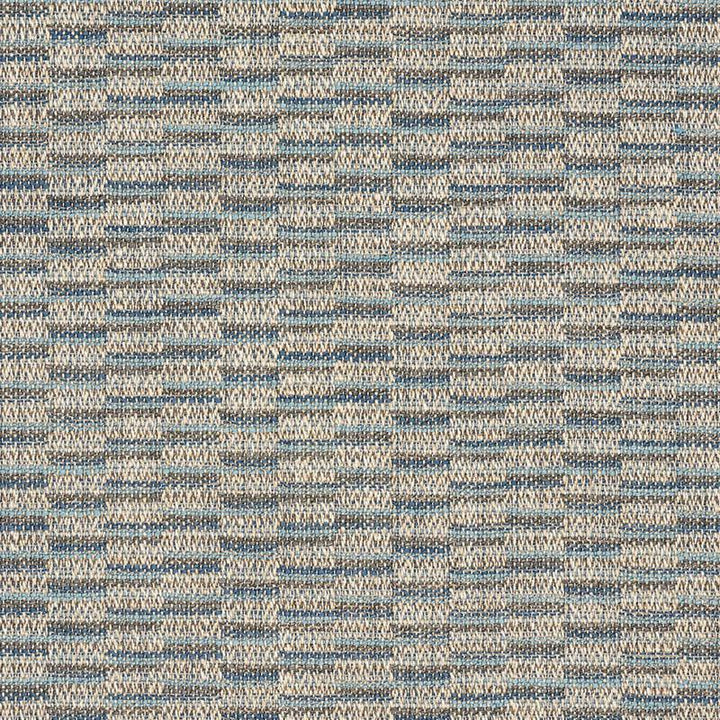 Olmeda Performance Indigo 75842 by Schumacher Designer Fabric World View 2.75" - Swanky Fabrics -