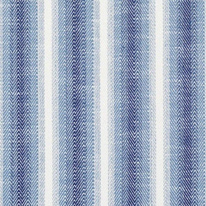 Colada Stripe Indoor/Outdoor Blue 76660 by Schumacher Designer Fabric