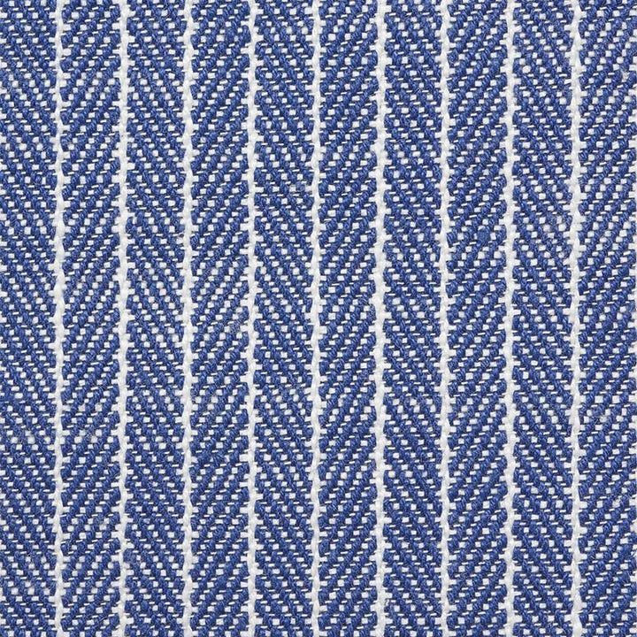 Garter Stripe Indoor/Outdoor Blue 76672 by Schumacher Designer Fabric Indoor/Outdoor Linen - Swanky Fabrics -