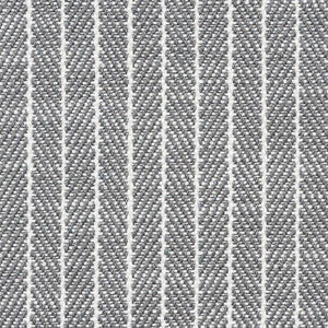 Garter Stripe Indoor/Outdoor Slate 76673 by Schumacher Designer Fabric