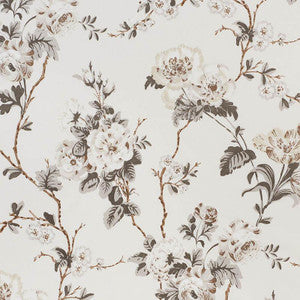 Betty Chintz Charcoal 178401 by Schumacher Designer Fabric
