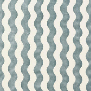 The Wave Velvet Sky 69424 by Schumacher Designer Fabric