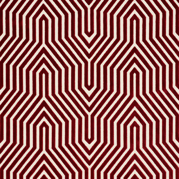 Vanderbilt Velvet Garnet 66196 by Schumacher Designer Fabric Cut & Patterned Velvets 13.88" - Swanky Fabrics -