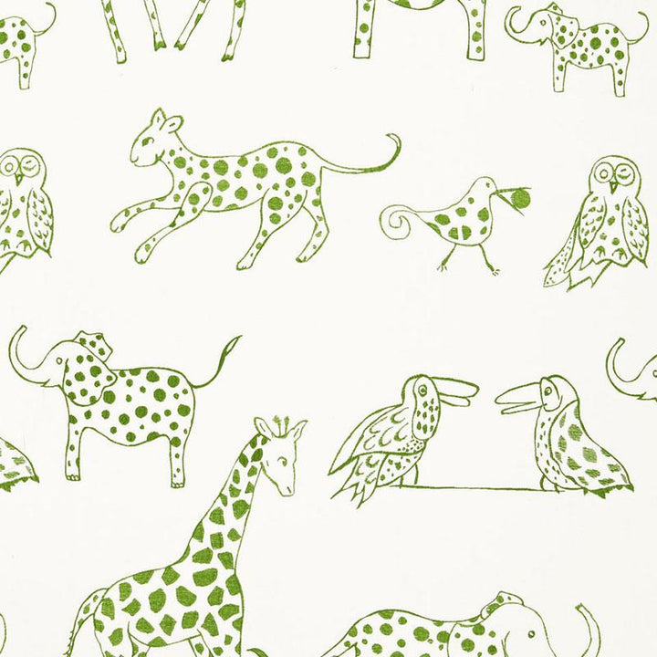 Jungle Jubilee Leaf 66252 by Schumacher Designer Fabric Flight Of Fancy 25.25" - Swanky Fabrics -