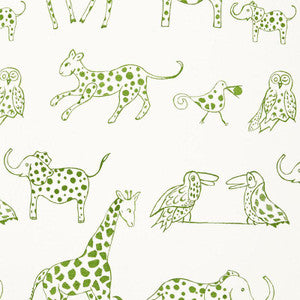 Jungle Jubilee Leaf 66252 by Schumacher Designer Fabric