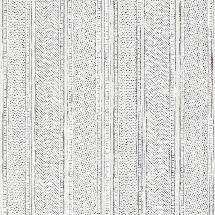 Mohave Indigo 5009842 by Schumacher Designer Wallpaper World View 20.25" - Swanky Fabrics -