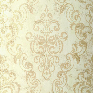 Giovan Damask Patina 529122 by Schumacher Designer Wallpaper
