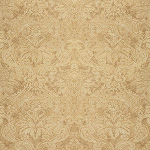 Damasco Metallico Gold Leaf 529911 by Schumacher Designer Wallpaper