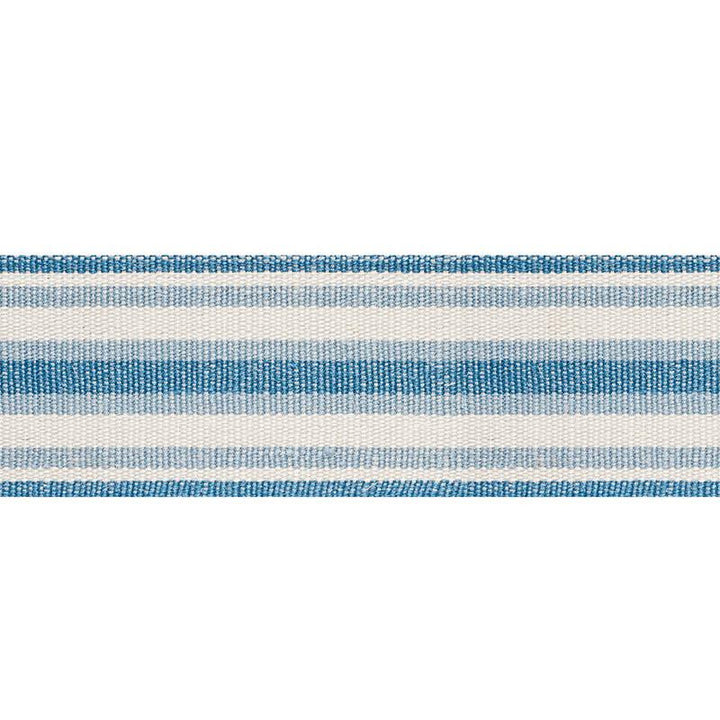 Levant Tape Blue 76581 by Schumacher Designer Trim World View 1.75" - Swanky Fabrics -