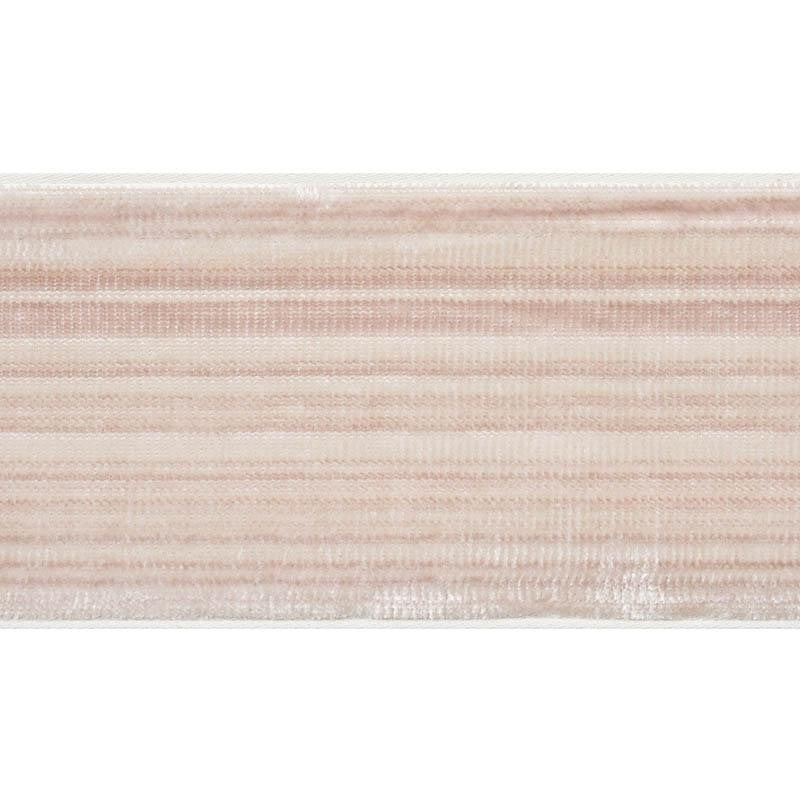 Gaspard Velvet Tape Wide Blush 74240 by Schumacher Designer Trim Statement Trims - Swanky Fabrics -