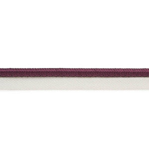 Gustave Silk Lip Cord Wide Eggplant 74575 by Schumacher Designer Trim