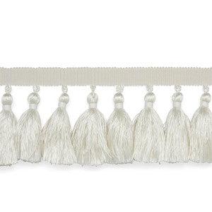 Valentin Silk Tassel Ivory 76800 by Schumacher Designer Trim