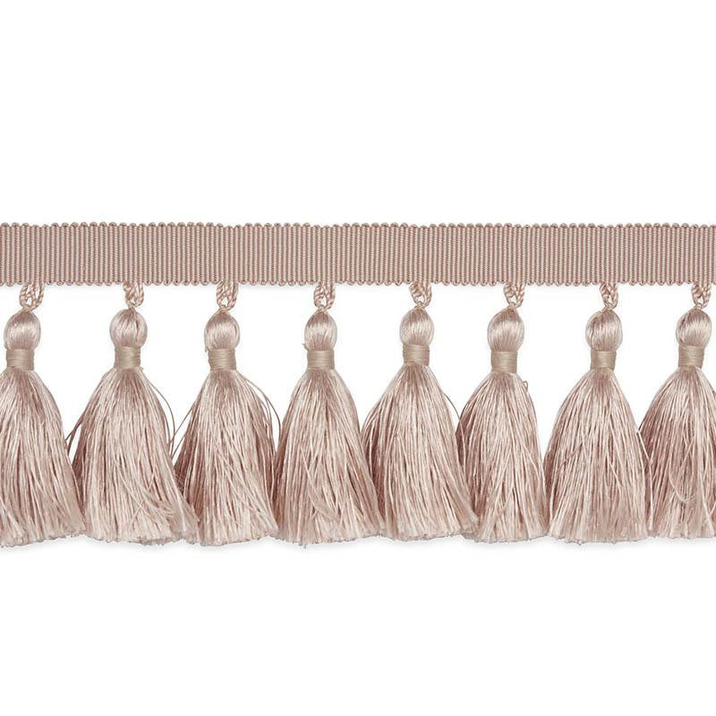 Valentin Silk Tassel Blush 76802 by Schumacher Designer Trim Perfect Basics: Trims & Tassels - Swanky Fabrics -