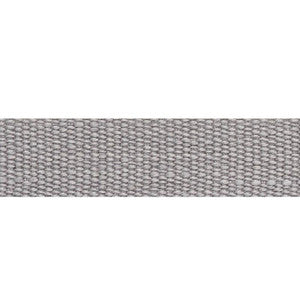 Mathias Linen Tape Narrow Grey 76832 by Schumacher Designer Trim