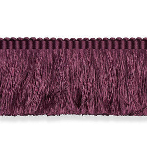 Francois Silk Brush Fringe Eggplant 74595 by Schumacher Designer Trim