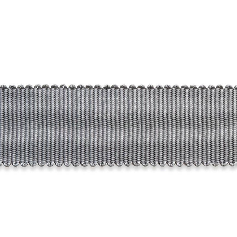 Pierre Silk Gimp Medium Grey 74673 by Schumacher Designer Trim Perfect Basics: Trims - Swanky Fabrics -