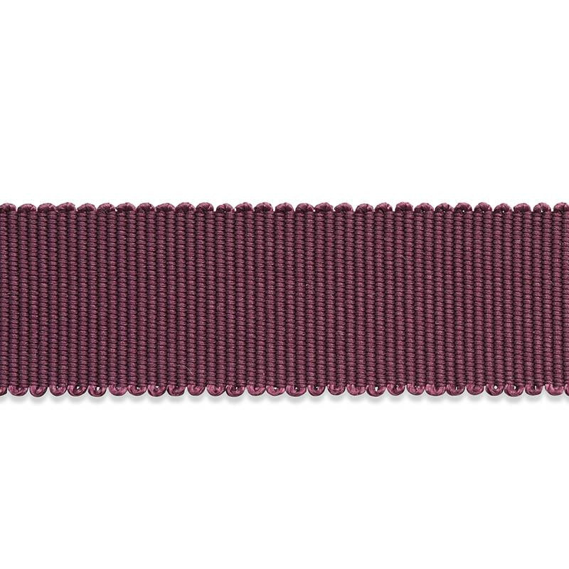Pierre Silk Gimp Medium Eggplant 74675 by Schumacher Designer Trim Le Max - Swanky Fabrics -