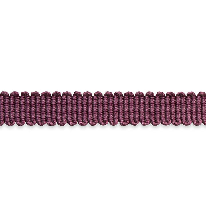 Pierre Silk Gimp Extra Narrow Eggplant 74635 by Schumacher Designer Trim Le Max - Swanky Fabrics -