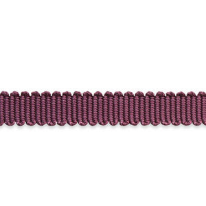 Pierre Silk Gimp Extra Narrow Eggplant 74635 by Schumacher Designer Trim