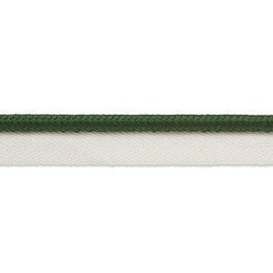 Gustave Silk Lip Cord Medium Emerald 74554 by Schumacher Designer Trim