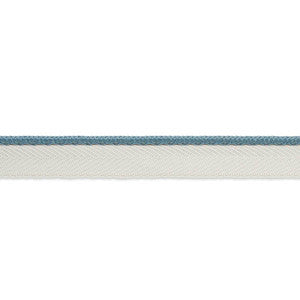 Gustave Silk Lip Cord Narrow Cadet 74532 by Schumacher Designer Trim