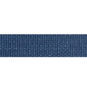 Mathias Linen Tape Narrow Indigo 76831 by Schumacher Designer Trim