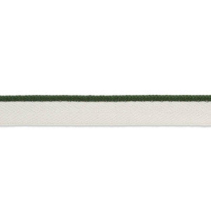 Gustave Silk Lip Cord Narrow Emerald 74534 by Schumacher Designer Trim