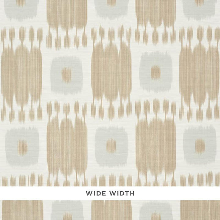 Kandira Wheat 5009852 by Schumacher Designer Wallpaper World View 8.75" - Swanky Fabrics -