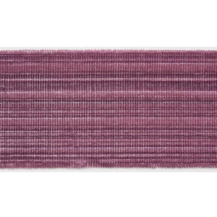 Gaspard Velvet Tape Wide Eggplant 74242 by Schumacher Designer Trim Statement Trims - Swanky Fabrics -