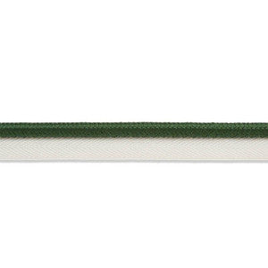 Gustave Silk Lip Cord Wide Emerald 74574 by Schumacher Designer Trim