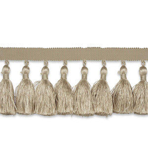 Valentin Silk Tassel Sand 76801 by Schumacher Designer Trim