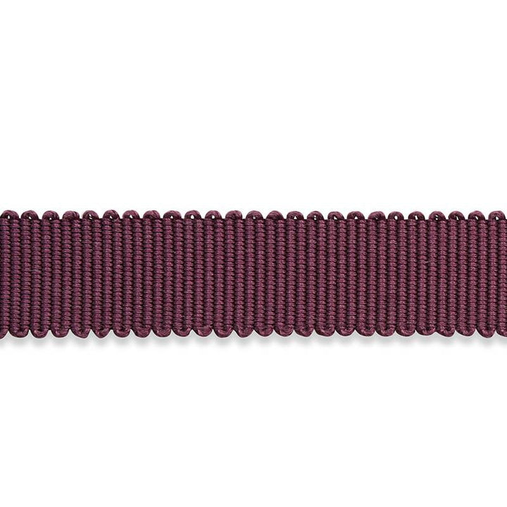 Pierre Silk Gimp Narrow Eggplant 74655 by Schumacher Designer Trim Le Max - Swanky Fabrics -