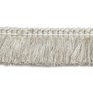 Hellenic Key Brushed Fringe Oyster by Europatex Designer Fabric