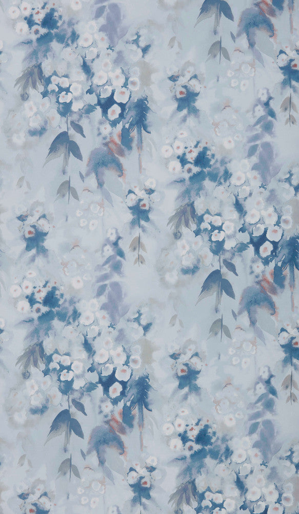 Cascade (Wp) # 03 Cornflower by 1838 Wallcoverings Designer Wallpaper Essence STRAIGHT PASTE THE WALL UNITED KINGDOM V-18.5" 20.5"X11YD - Swanky Fabrics -
