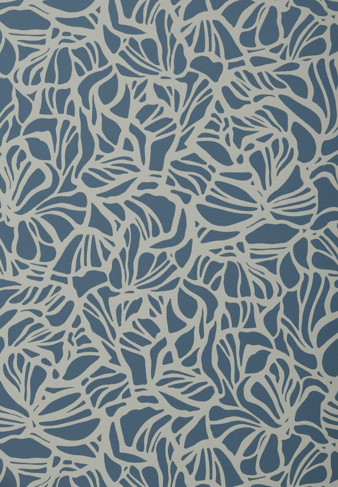 Purity (Wp) # 03 Prussian Blue by 1838 Wallcoverings Designer Wallpaper Essence STRAIGHT PASTE THE WALL UNITED KINGDOM V-25.5" 20.5"X11YD - Swanky Fabrics -