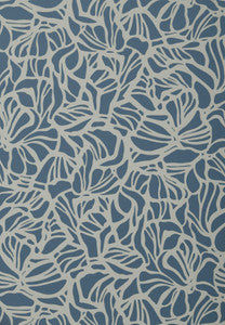 Purity (Wp) # 03 Prussian Blue by 1838 Wallcoverings Designer Wallpaper