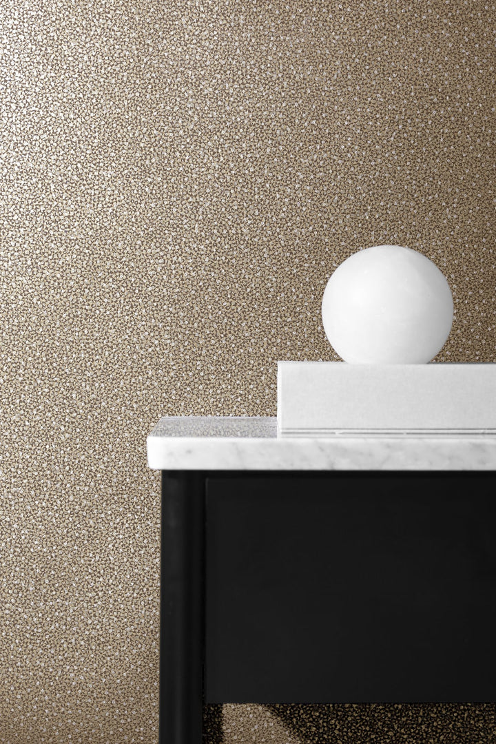 Mica Texture Cappucino & Copper Glitter 2231603 by Etten Gallerie Designer Wallpaper