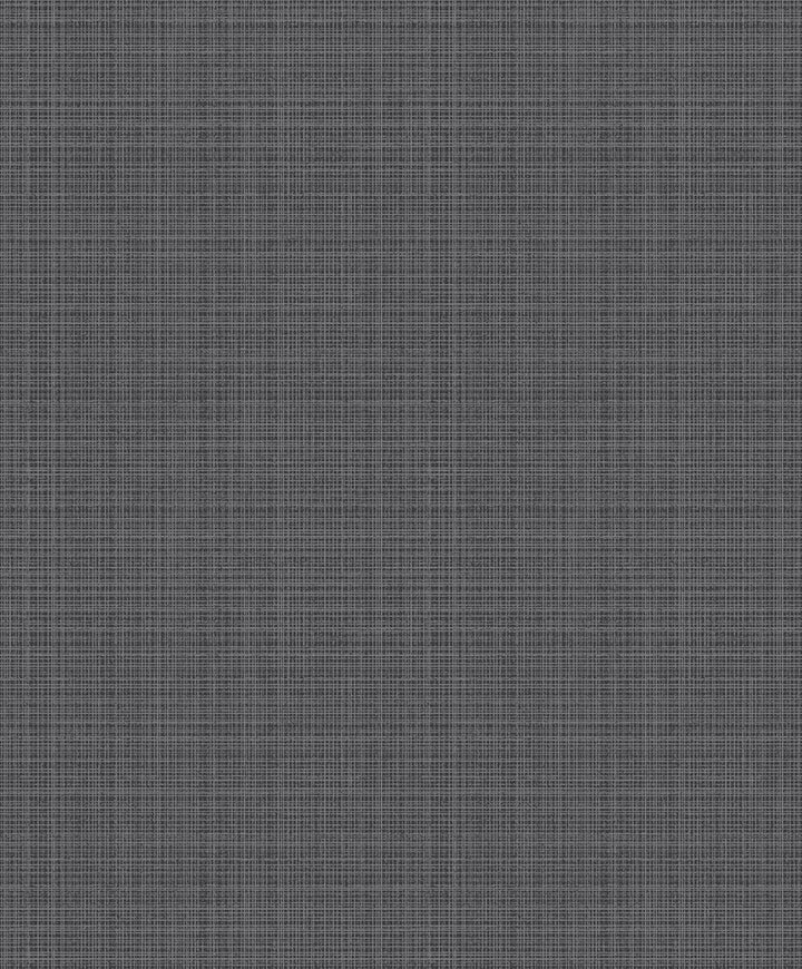 Crosshatch Linen Metallic Coal 2231908 by Etten Gallerie Designer Wallpaper