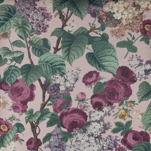 Floribunda (Wp) # 02 Blush by 1838 Wallcoverings Designer Wallpaper