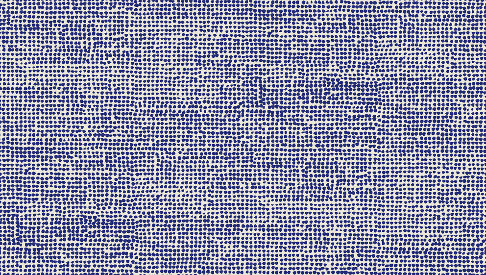 Orkanen Indigo and Greige 23313X by Marimekko Designer Wallpaper