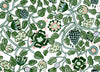Pieni Tiara Emerald, Jade, and Light Blue 23332X by Marimekko Designer Wallpaper