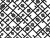 Spalje Ebony and Eggshell 23345X by Marimekko Designer Wallpaper