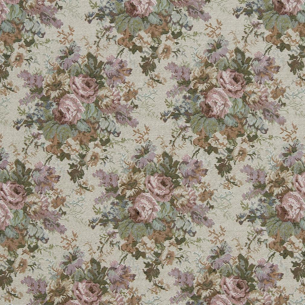 2400 Victoria by Charlotte Designer Fabric Glorious Gardens & Ring Book Page #86 51% Polyester, 49% Cotton Asia Exceeds 100,000 Wyzenbeek Rubs (Heavy Duty) Horizontal: 7" x Vertical: 10" 54 Inches - Swanky Fabrics -