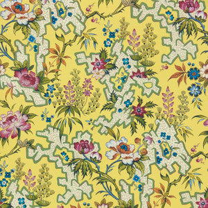Kilburn'S Maze (Wp) # 01 Yellow by 1838 Wallcoverings Designer Wallpaper