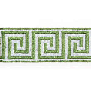Hellenic Key Jacquard Tape Kiwi by Europatex Designer Fabric