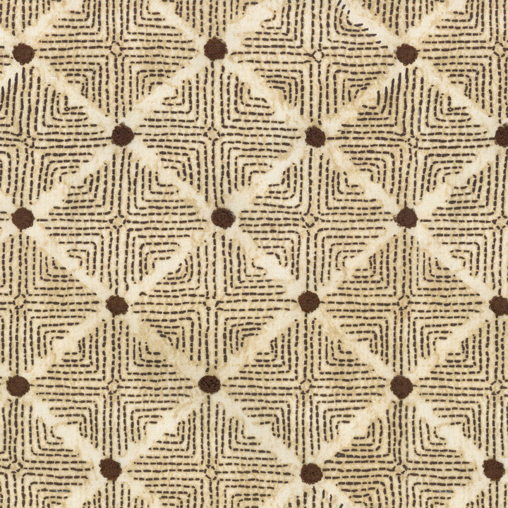 Wilshire Mocha 250312 by ED Ellen DeGeneres Designer Fabric - BASE:100%Cotton EMBROID:100%Polyester China 15000 Horizontal: 13.5 and Vertical: 18 54 - Swanky Fabrics -