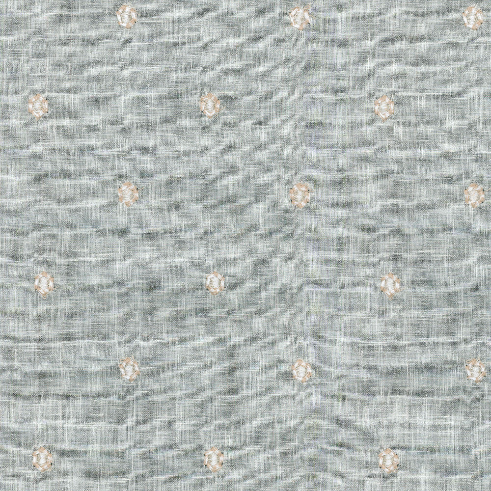 Lania Emb Coconut 250380 by ED Ellen DeGeneres Designer Fabric - BASE:65%Cotton 35%Polyester EMBROID:56%Cotton 44%Metallic INDIA Horizontal: 4.625 and Vertical: 4.5 55 - Swanky Fabrics -